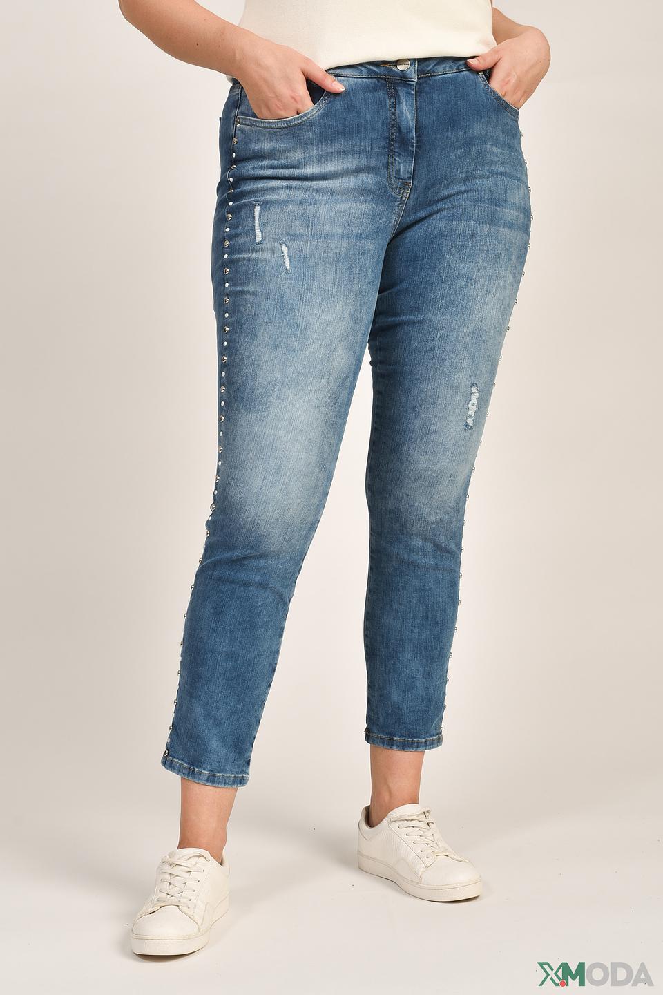 Джинсы Doris Streich с потертостями