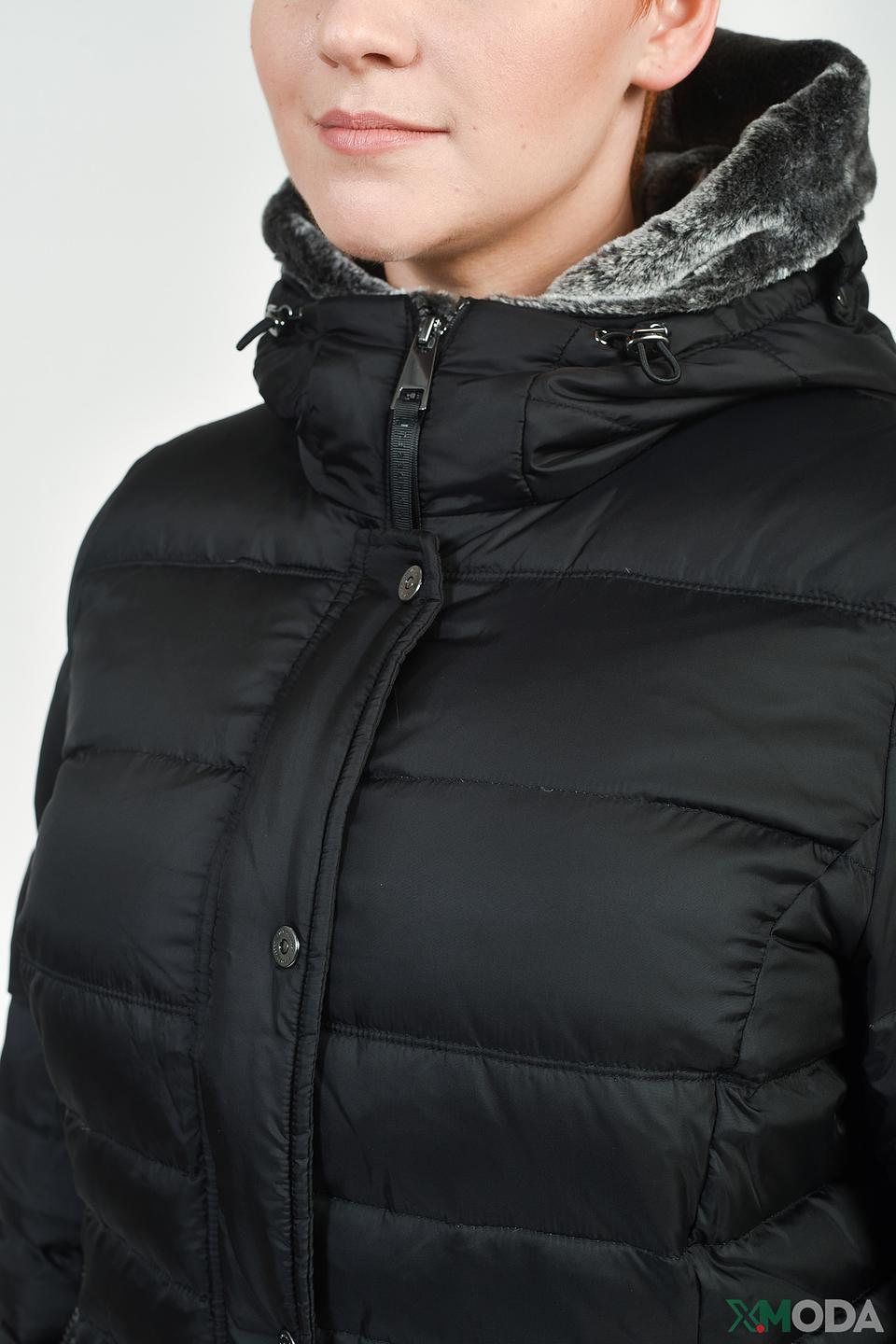 Пальто Lebek стеганое чёрное