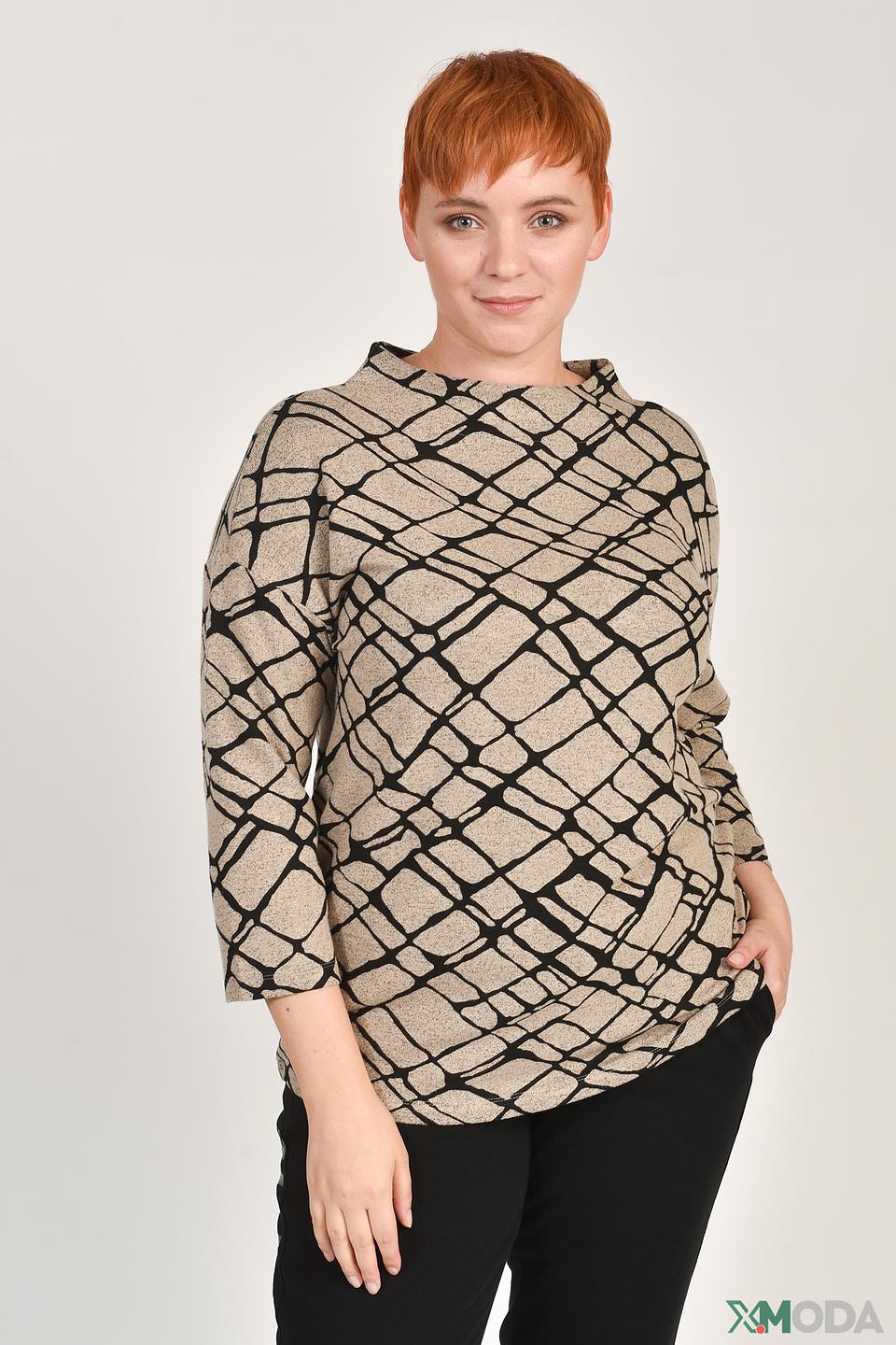 Пуловер Via Appia с геометрическим принтом