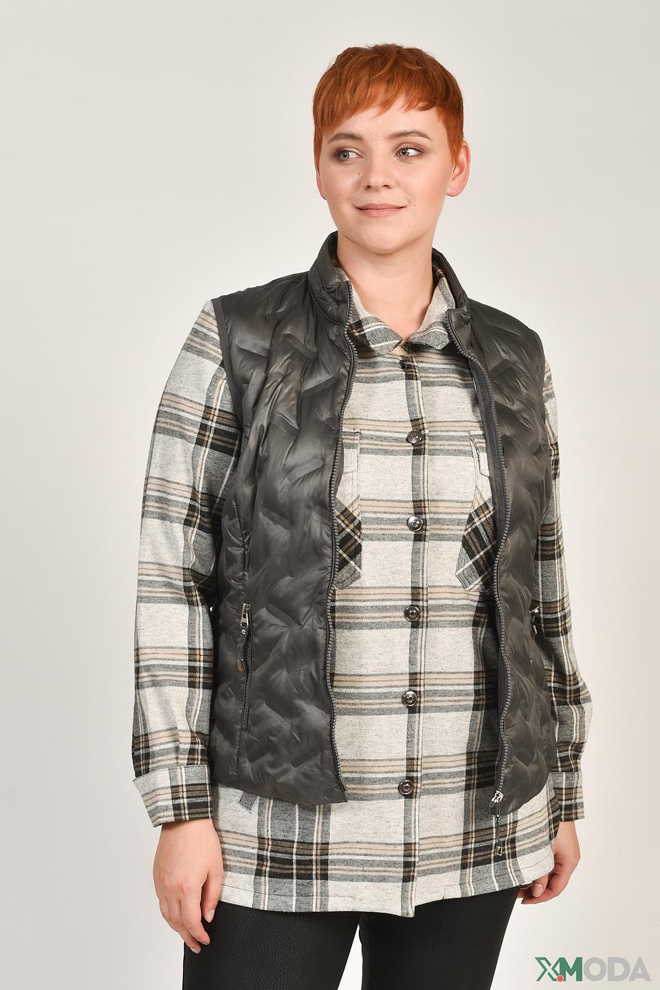 Жилет Rabe collection стеганый серый