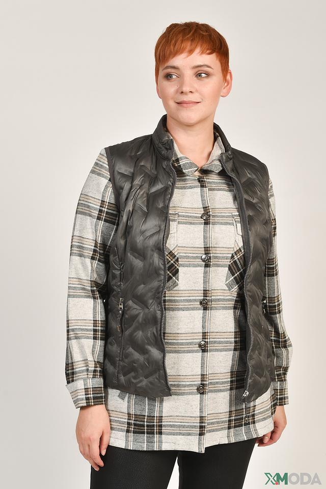 Жилет Rabe collection стеганый серый