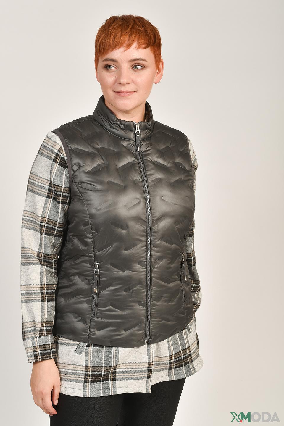 Жилет Rabe collection стеганый серый