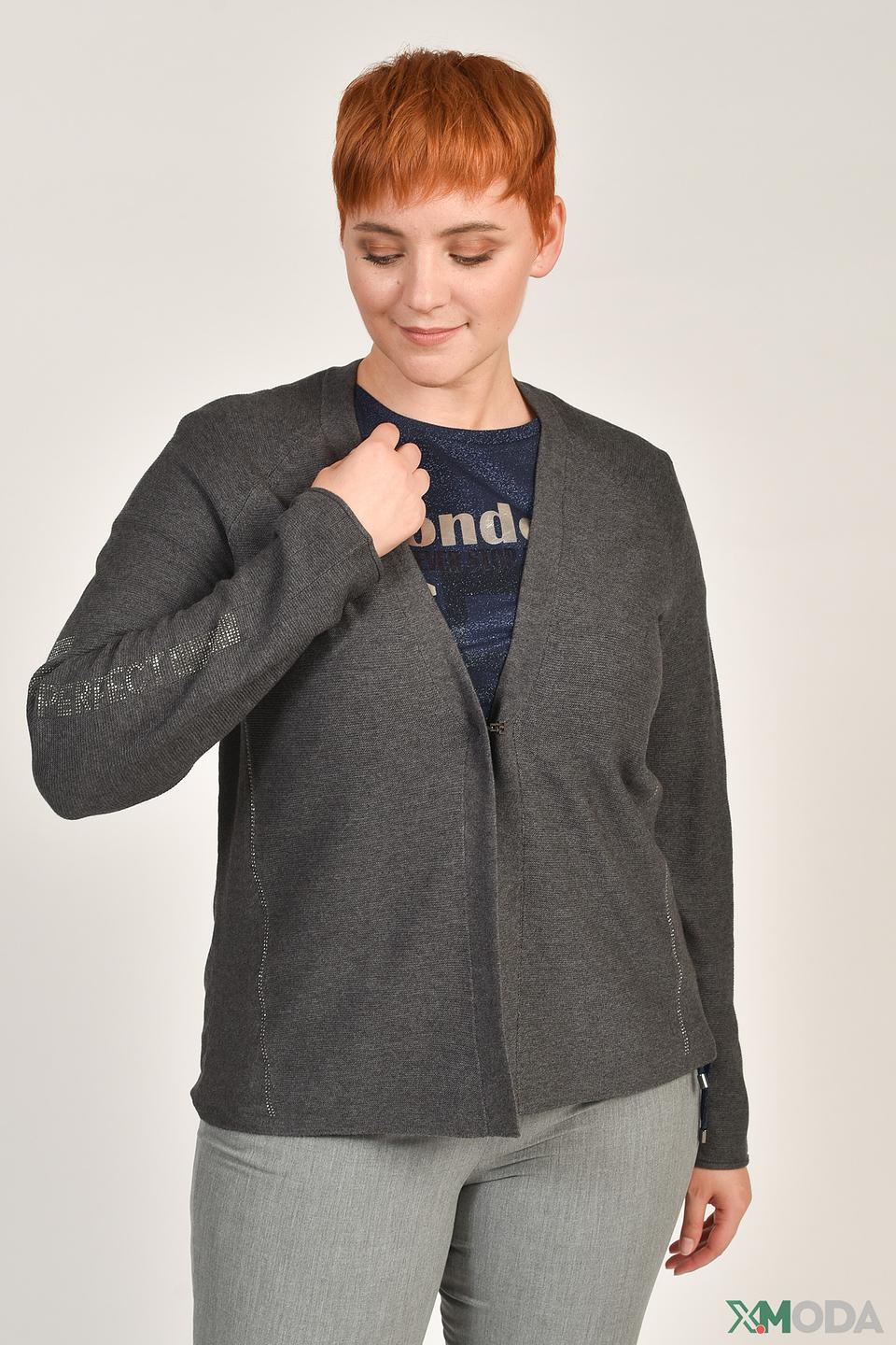 Кардиган Thomas Rabe серый меланж