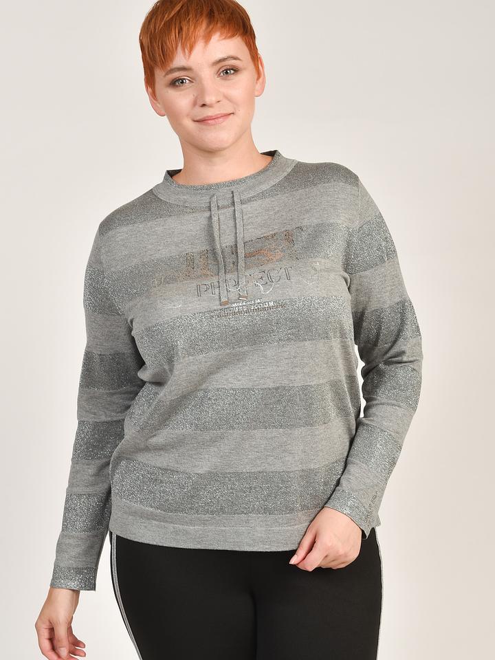 Пуловер Thomas Rabe в полоску серый