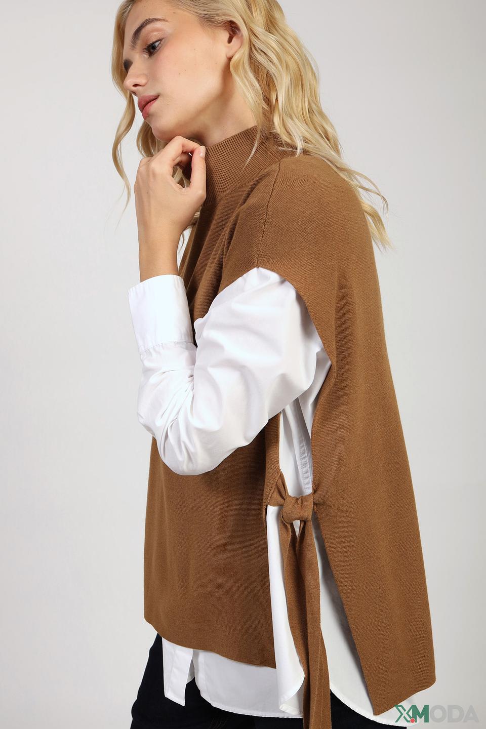 Пуловер s.Oliver коричневый