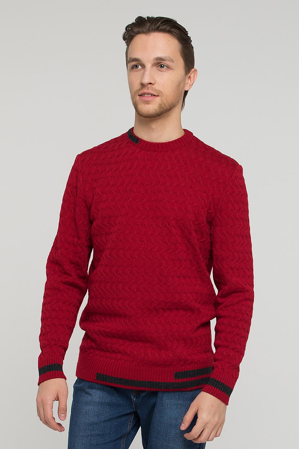 Джемпер VAY мужской бордовый