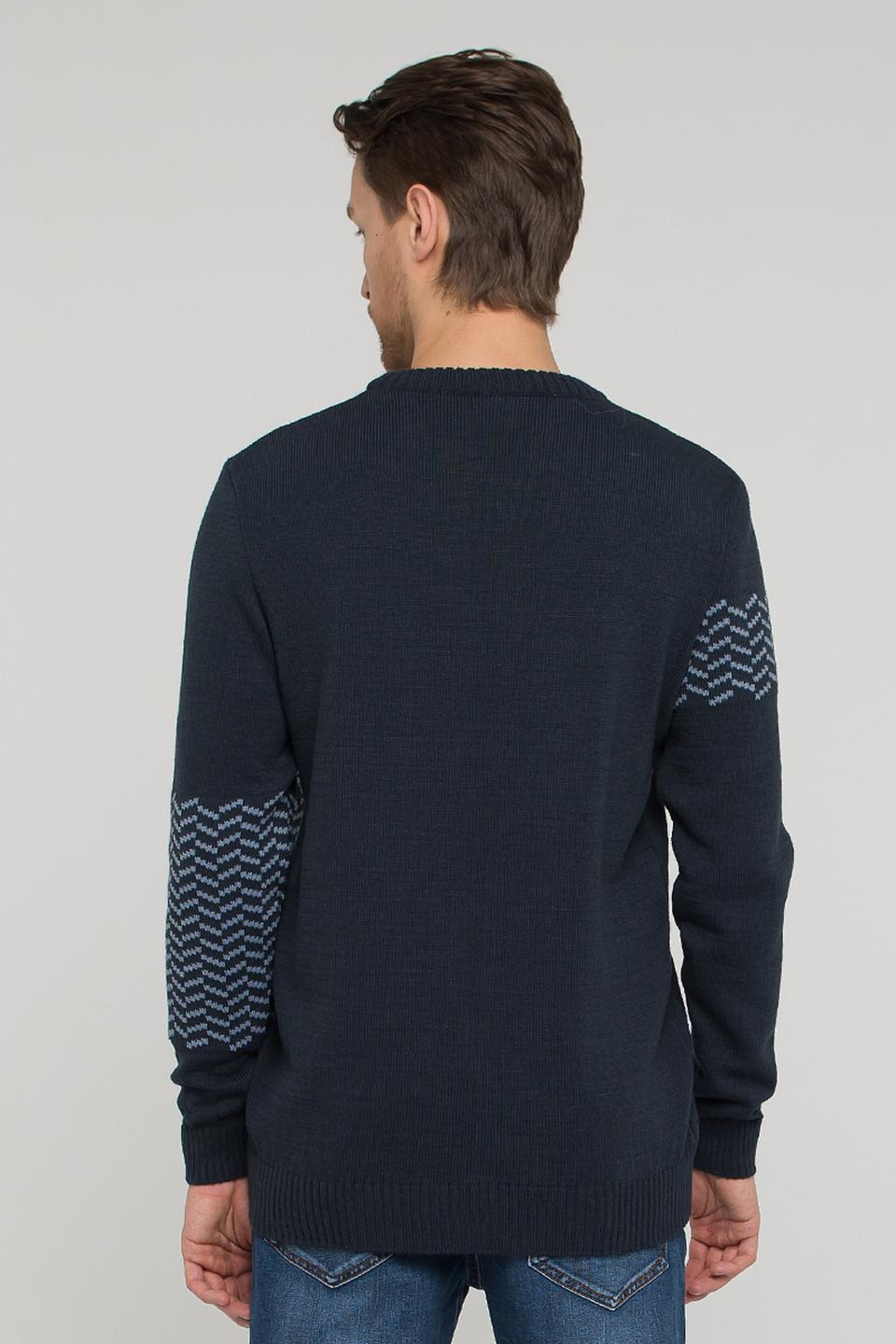 Джемпер VAY с узором тёмно-синий