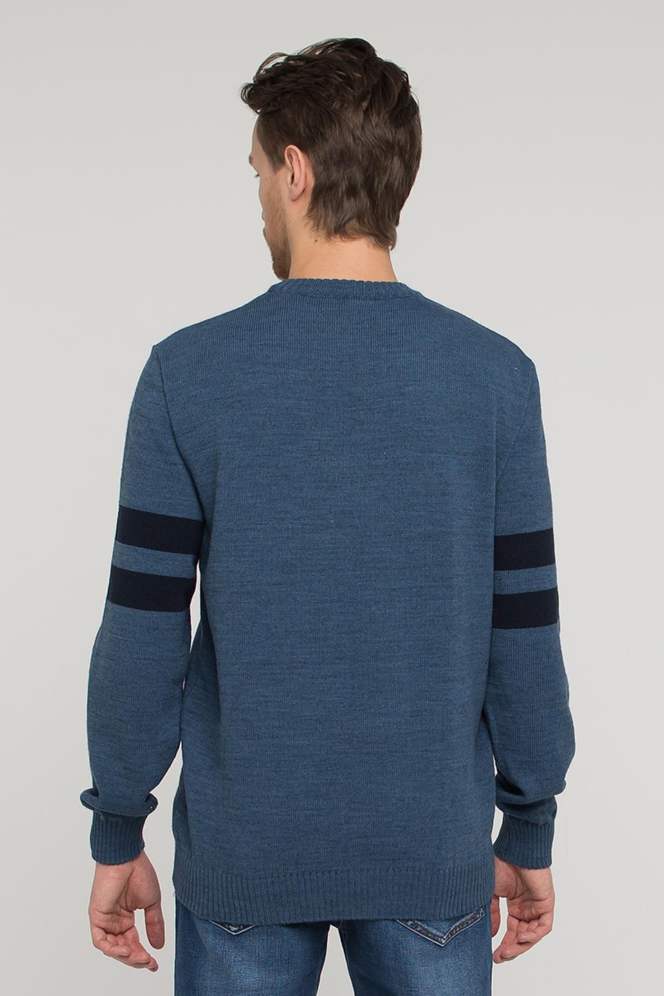 Джемпер VAY мужской в ромб синий