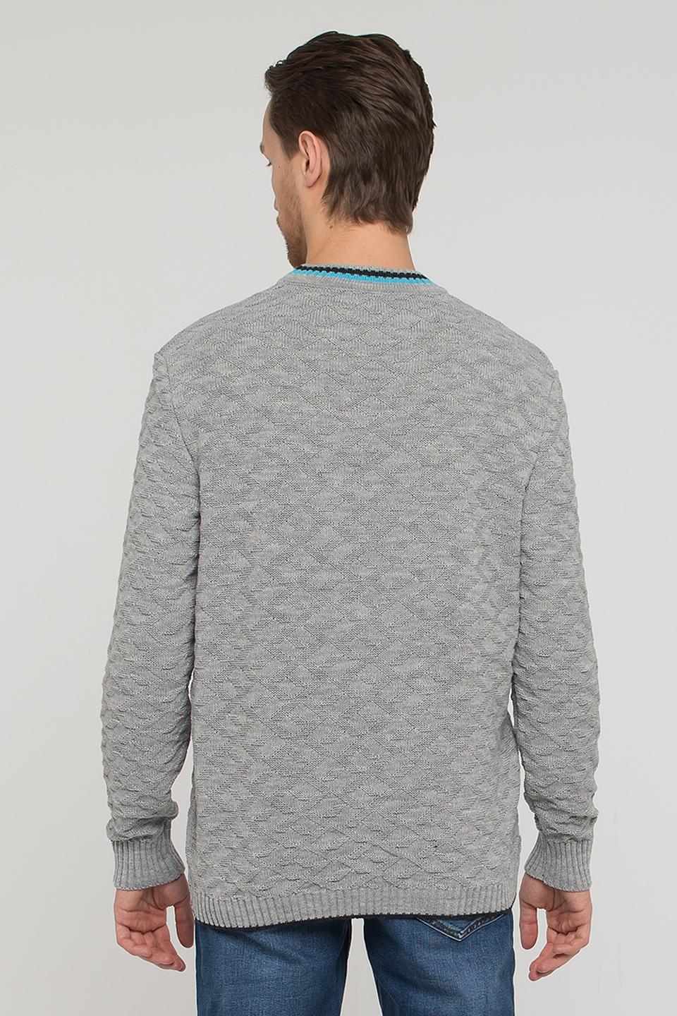 Джемпер VAY мужской серый с узором