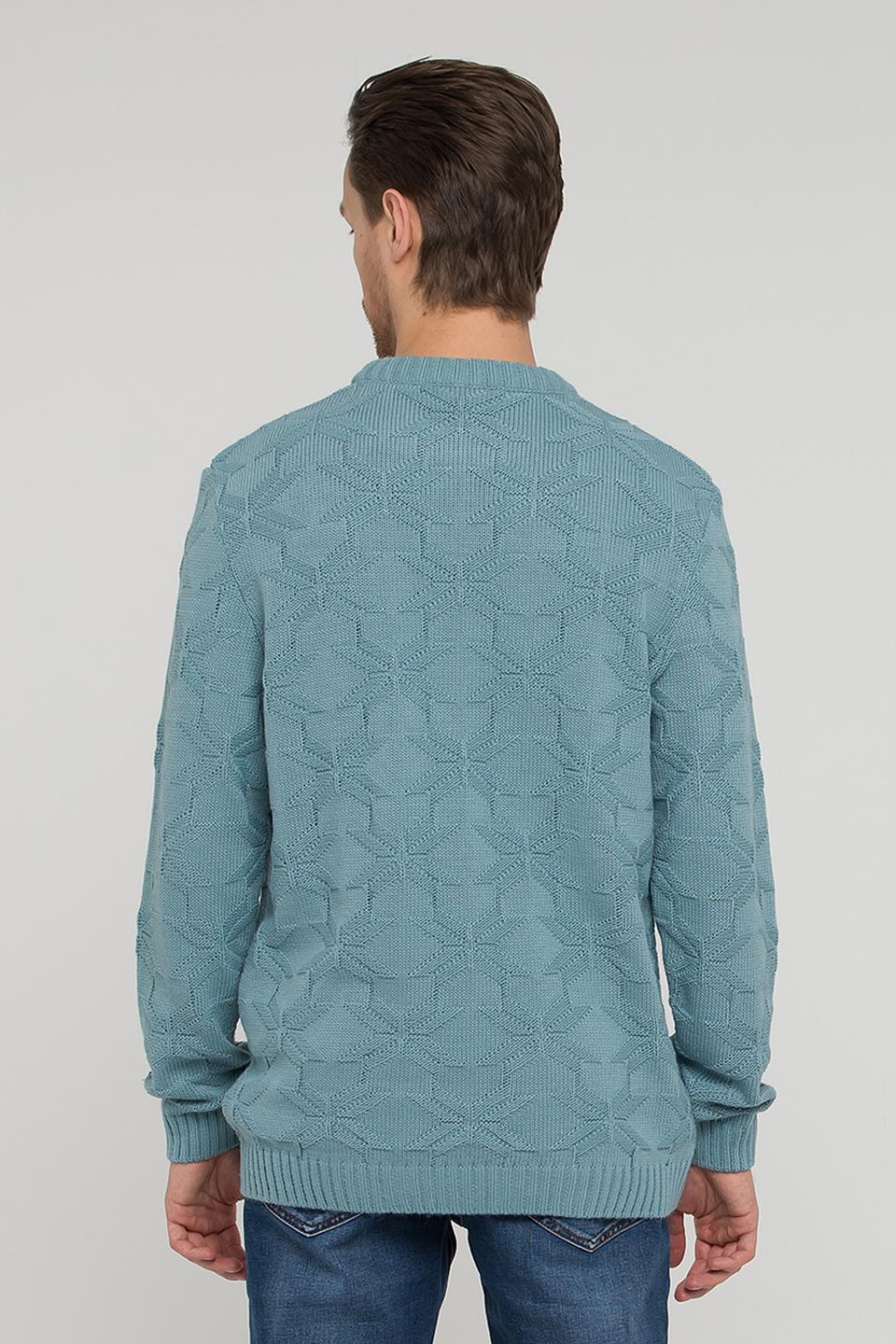 Джемпер VAY мужской бирюзовый