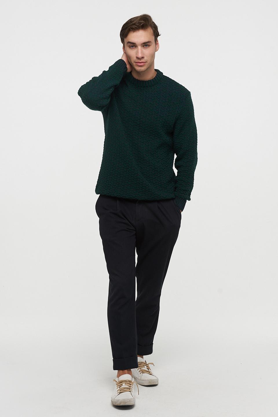 Джемпер VAY мужской тёмно-зелёный