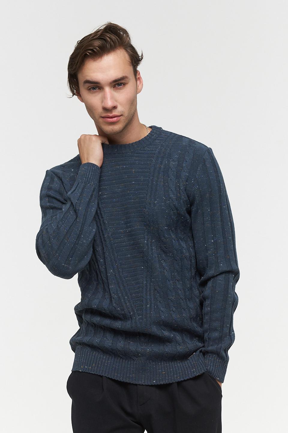 Джемпер VAY мужской тёмно-синий