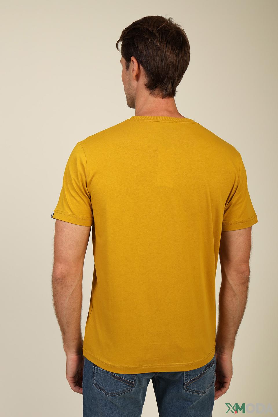 Футболка Lerros горчичная с принтом