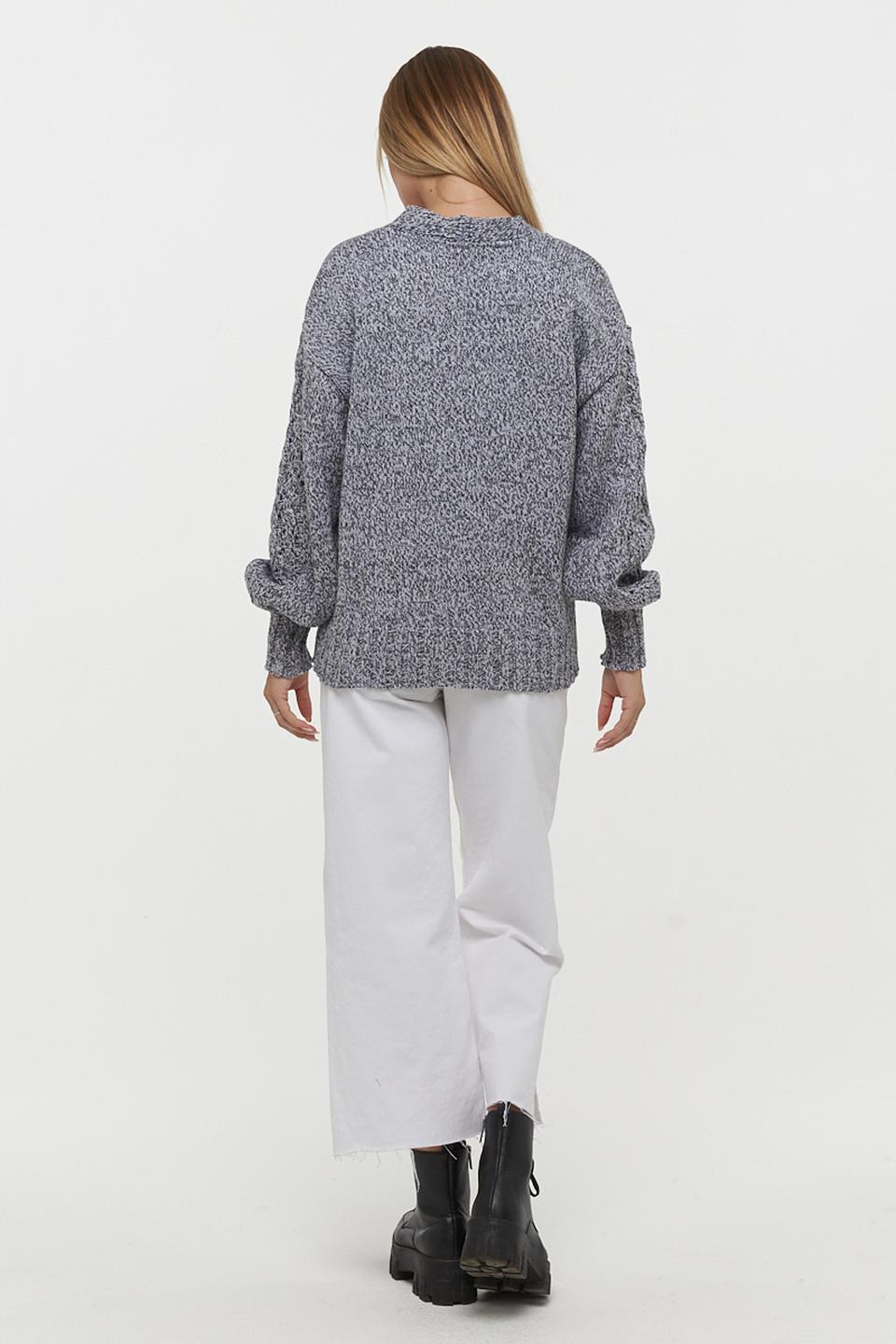 Кардиган VAY с меланжевым узором