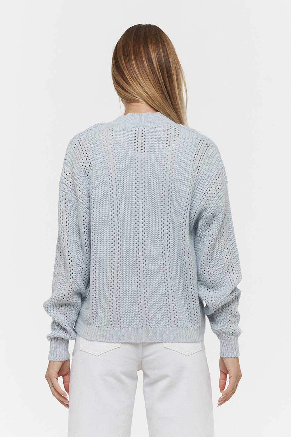 Кардиган VAY вязаный голубой