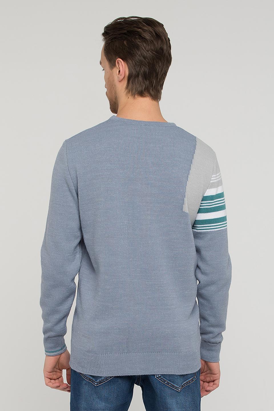 Джемпер BE YOU мужской голубой с полосками
