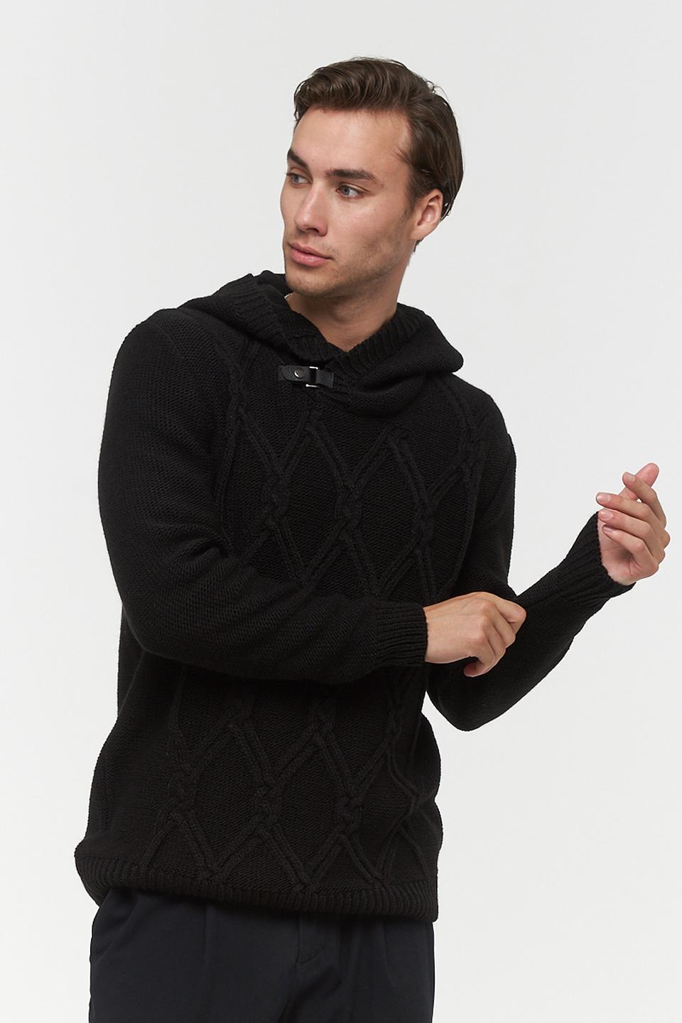 Джемпер BE YOU с капюшоном чёрный