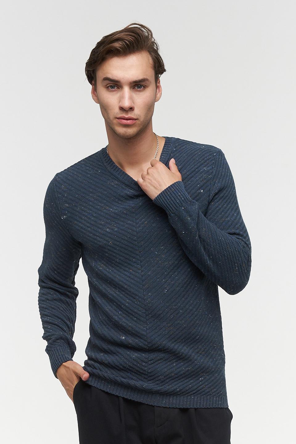 Джемпер BE YOU с узором синий