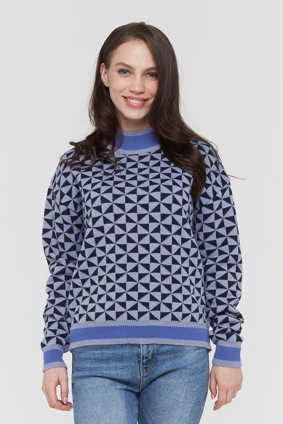 Джемпер BE YOU с геометрическим узором