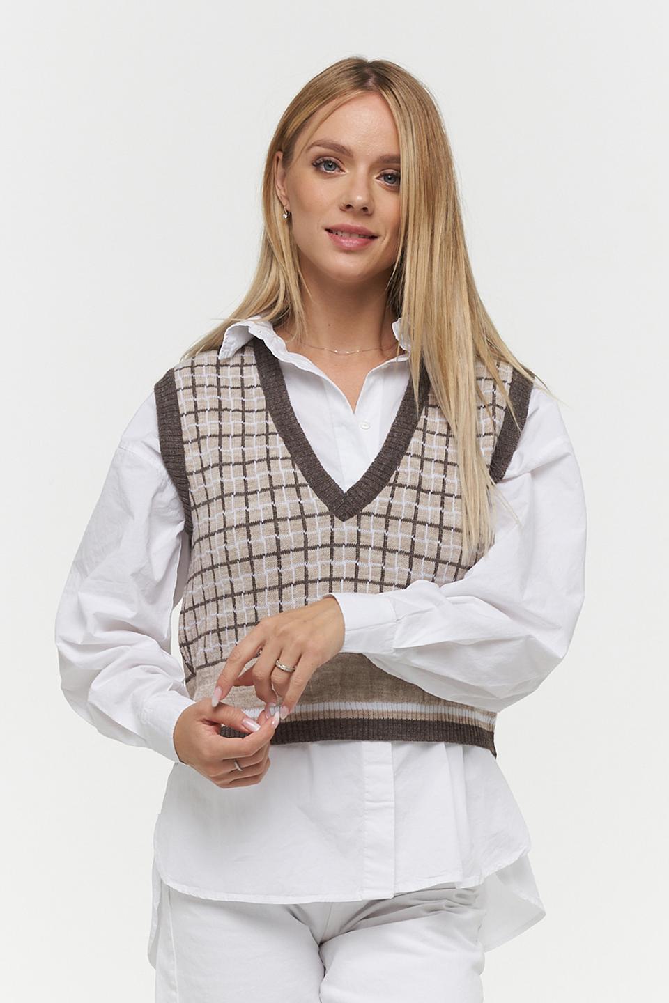 Жилет BE YOU в клетку