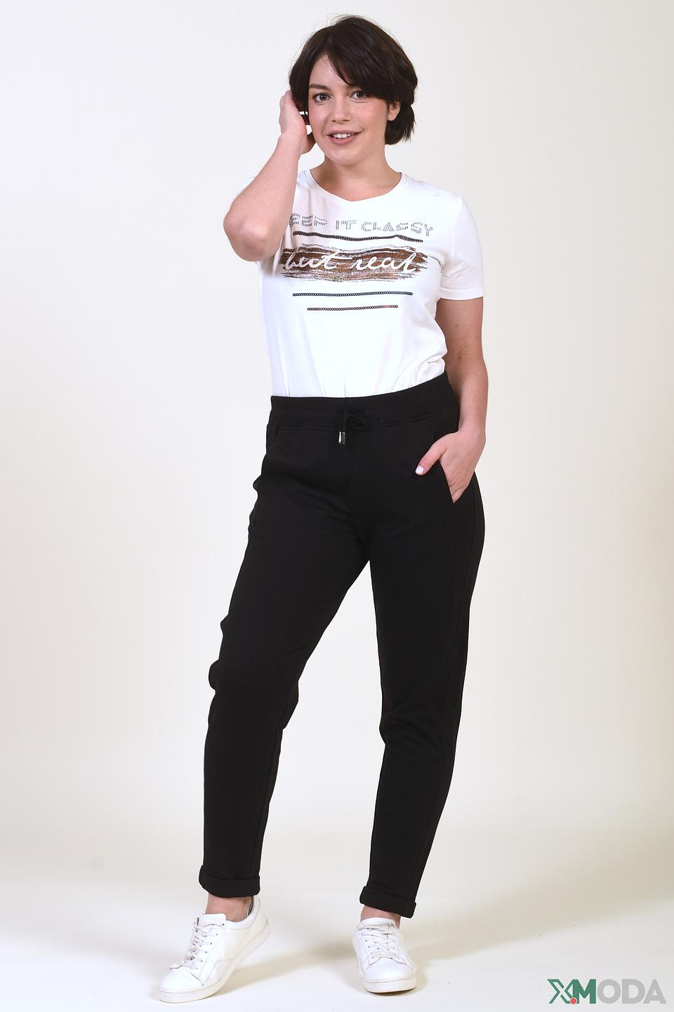 Брюки Margittes чёрные с манжетами