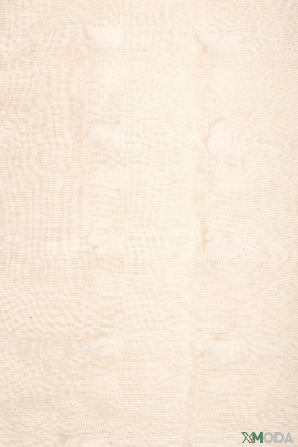 Шарф Fraas с помпонами бежевый