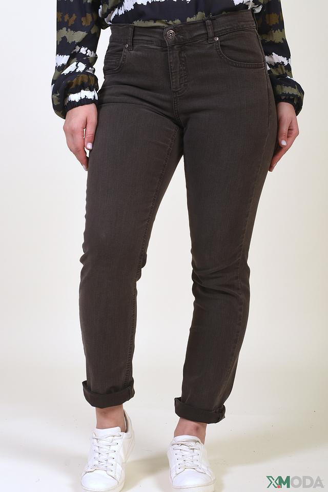 Джинсы Angels с потертостями хаки