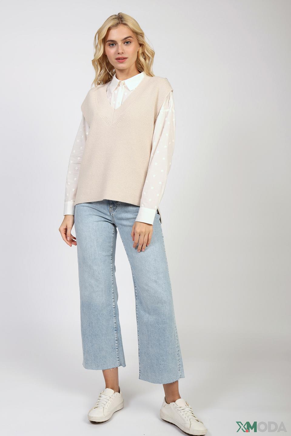 Джинсы клеш Rich and Royal голубые