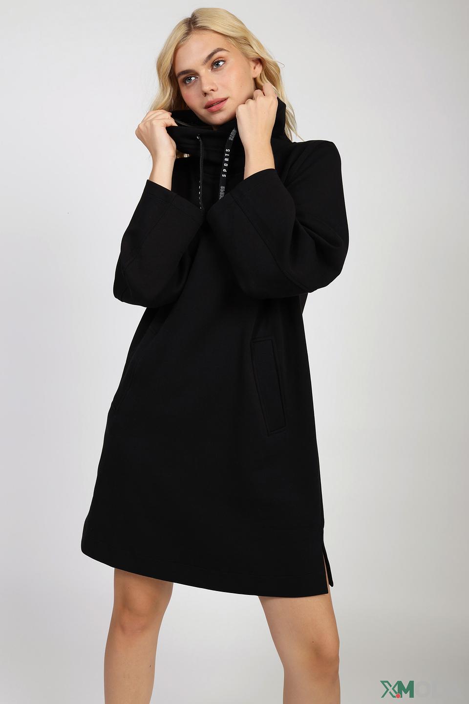 Платье Marc Cain чёрное с капюшоном