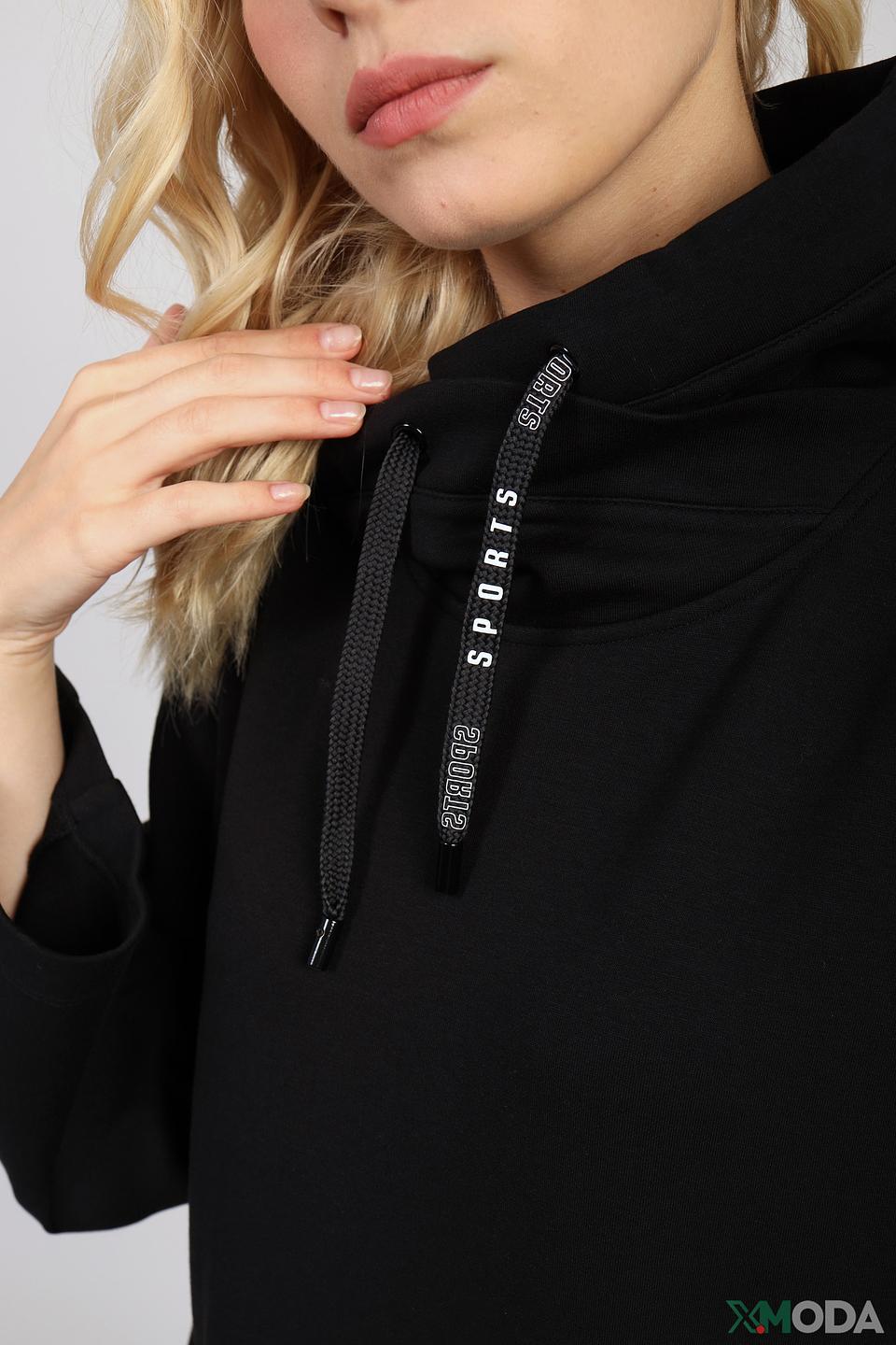 Платье Marc Cain чёрное с капюшоном