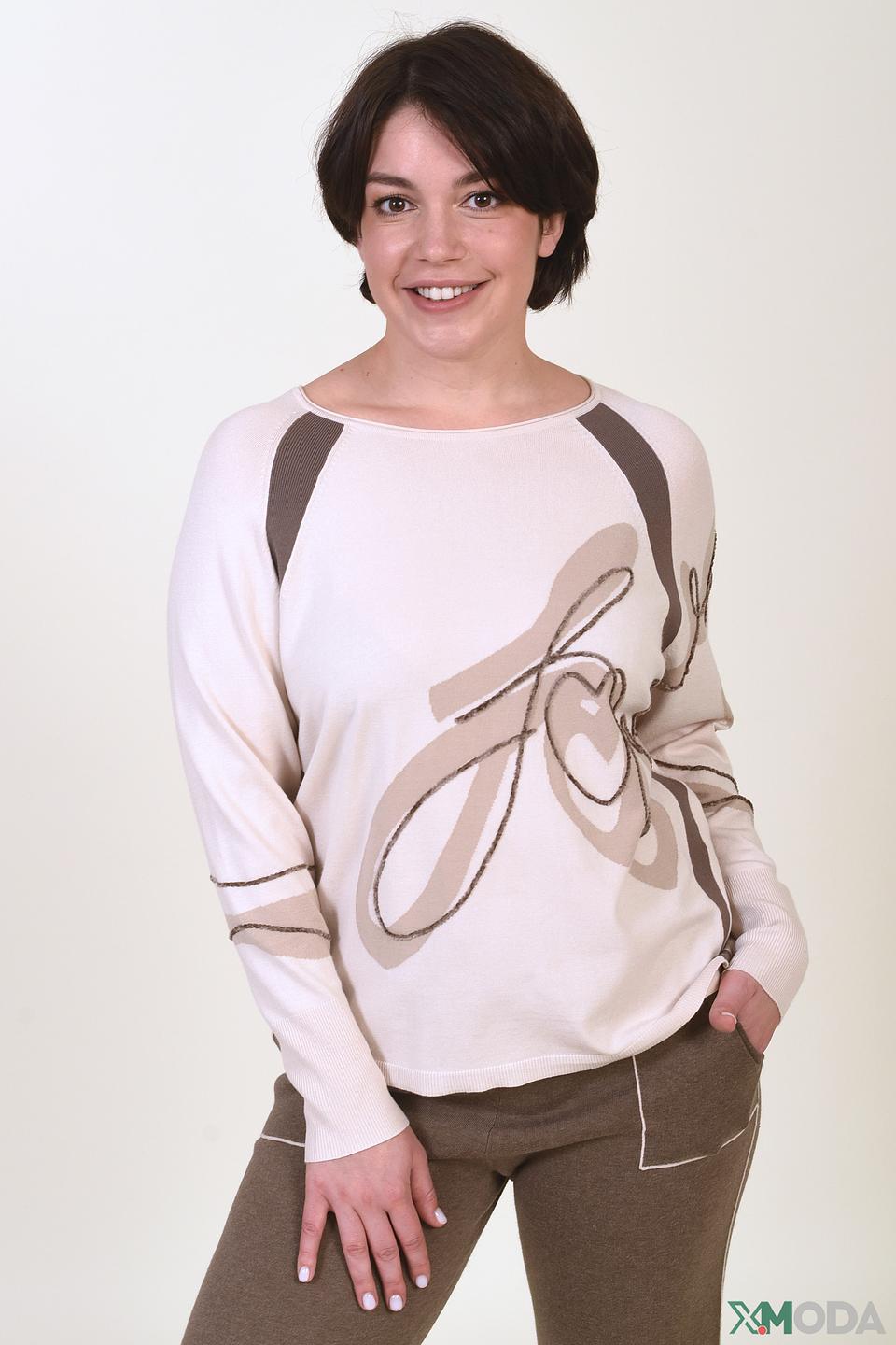 Пуловер Lecomte с принтом