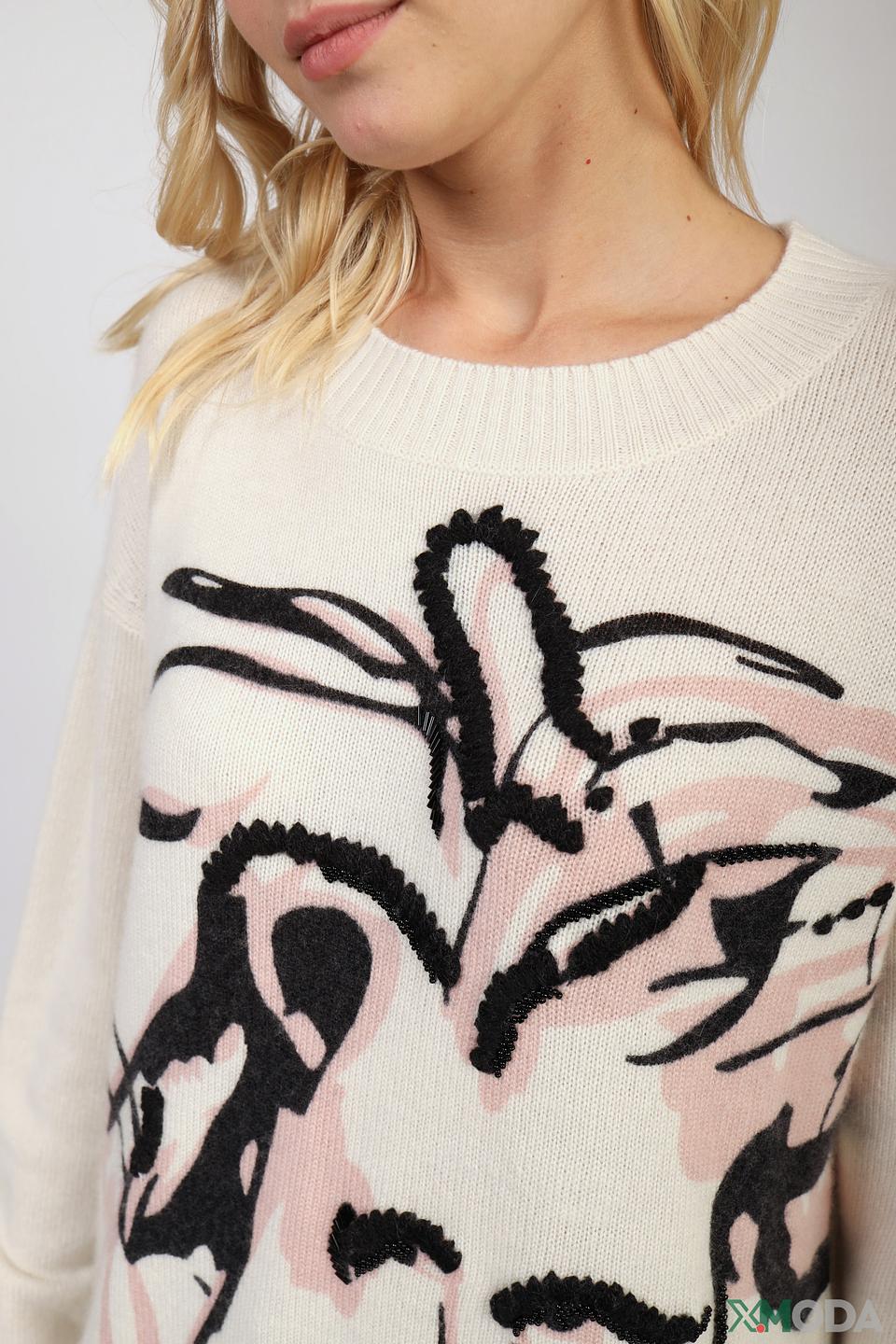 Пуловер Marc Cain с принтом