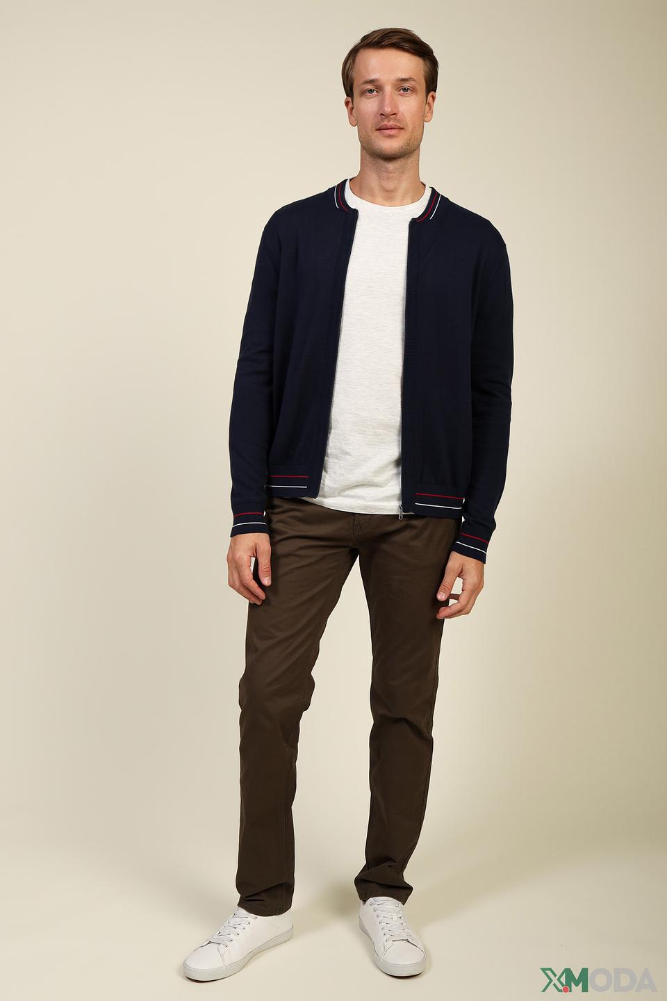 Кардиган Pezzo темно-синий на молнии