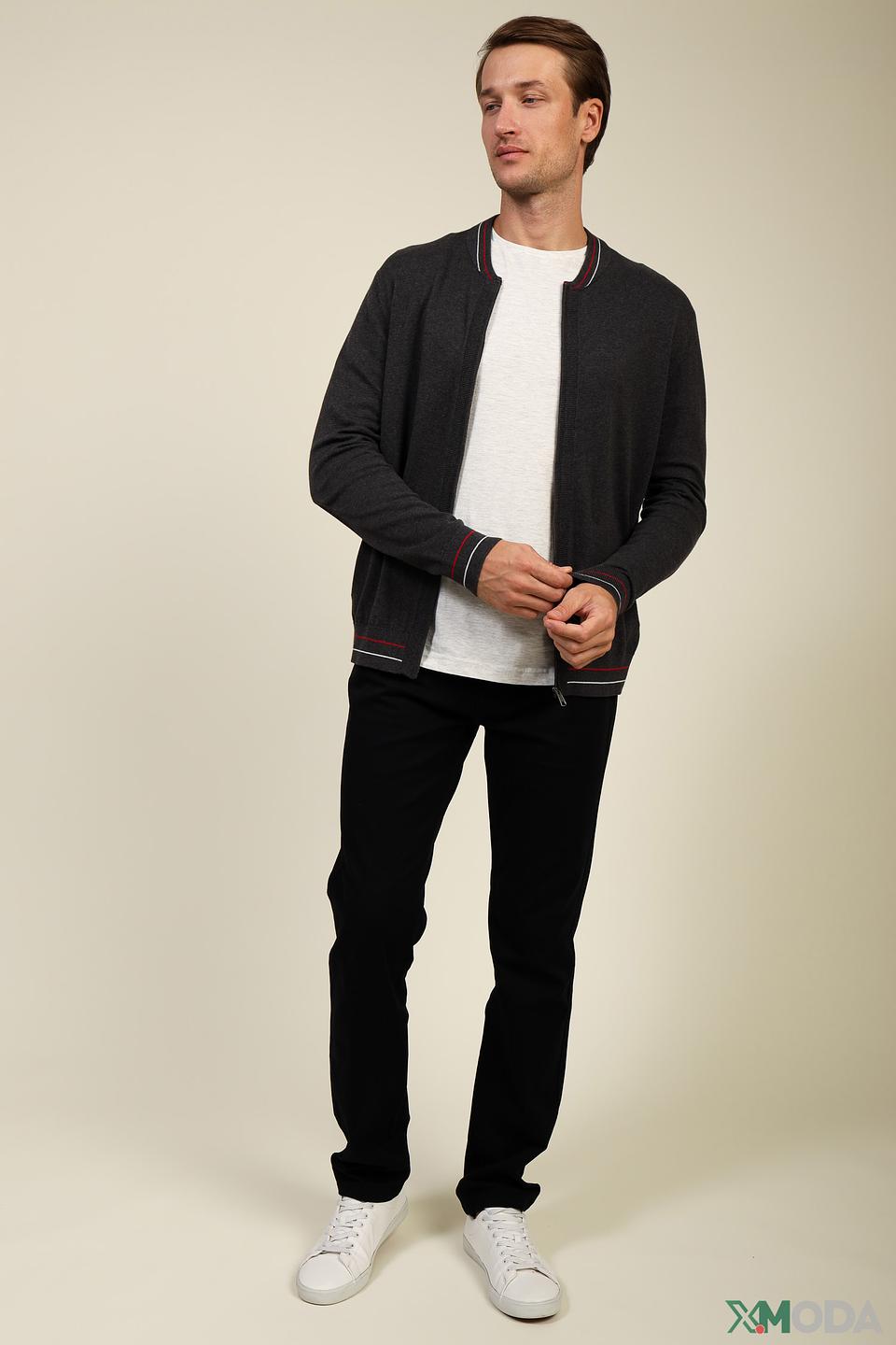 Кардиган Pezzo серый с полосками