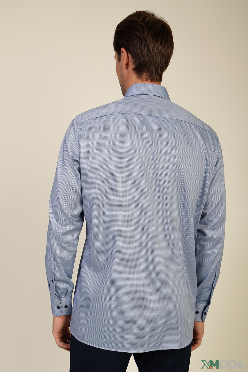 Рубашка Casa Moda голубая приталенная