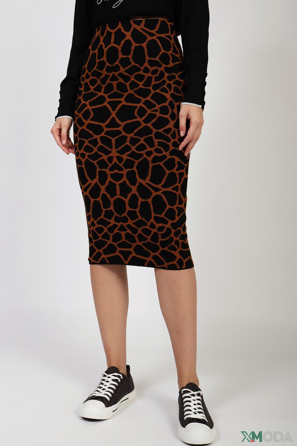Юбка Icona с принтом под рептилию