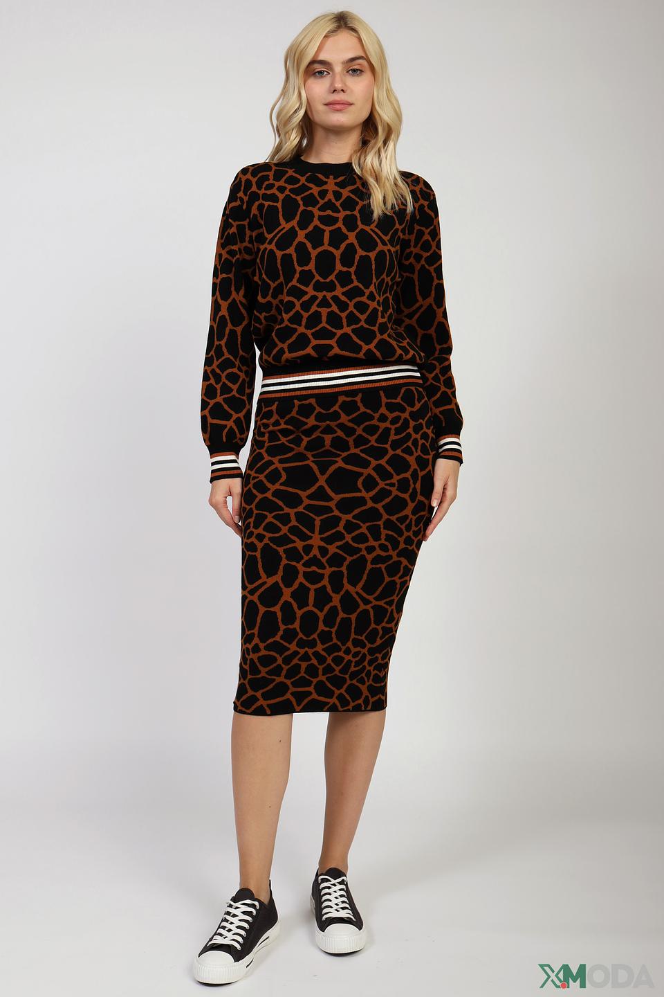 Юбка Icona с принтом под рептилию