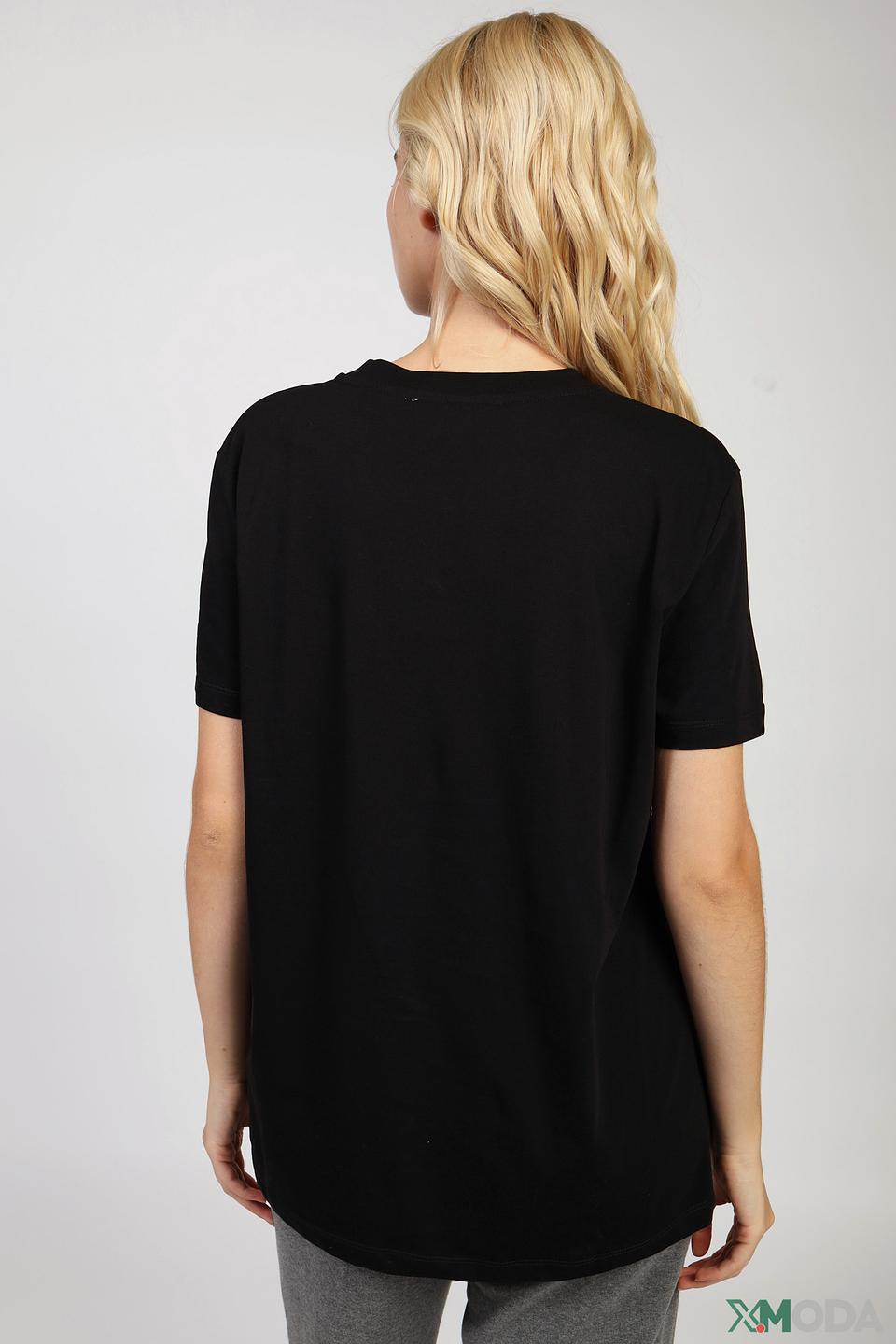 Футболка Ice Play женская чёрная с логотипом