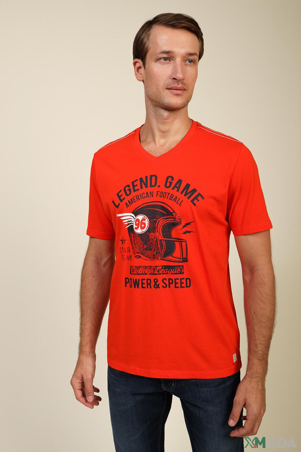 Футболка Kitaro American Football оранжевая