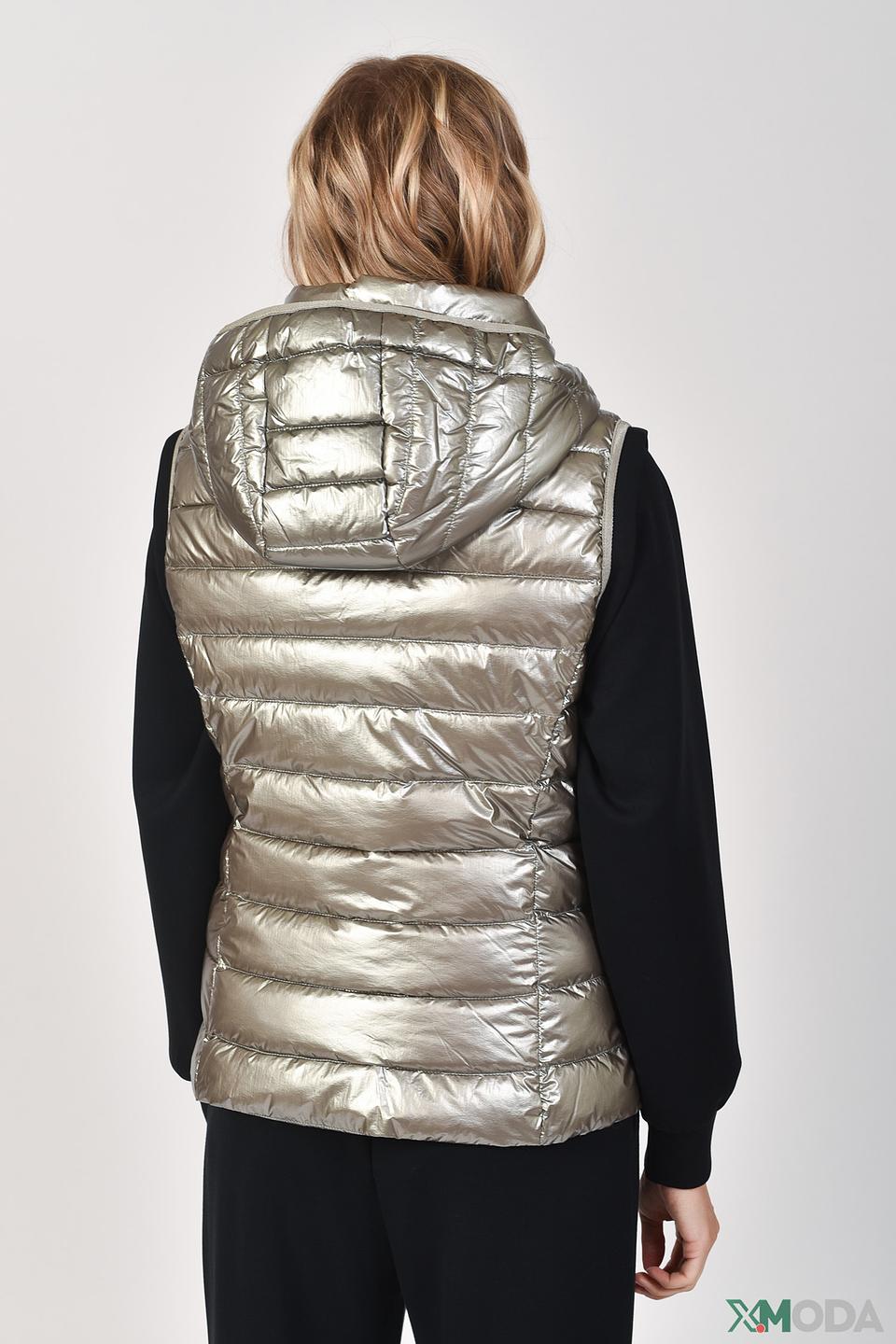 Жилет Marc Aurel стеганый серебристый