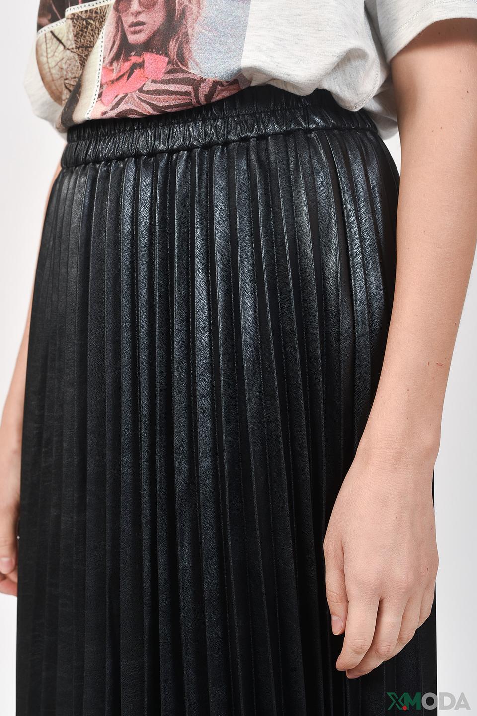 Юбка Oui плиссированная чёрная