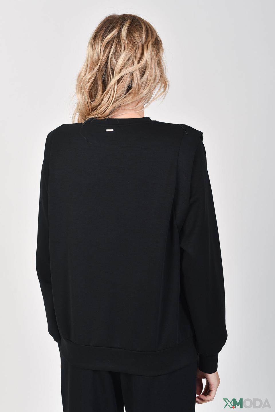 Пуловер Taifun чёрный с плечами