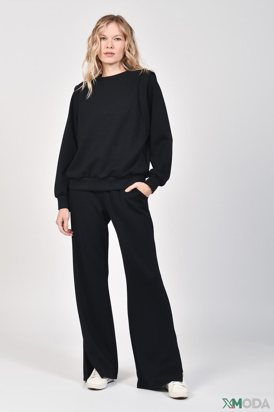 Пуловер Taifun чёрный с плечами