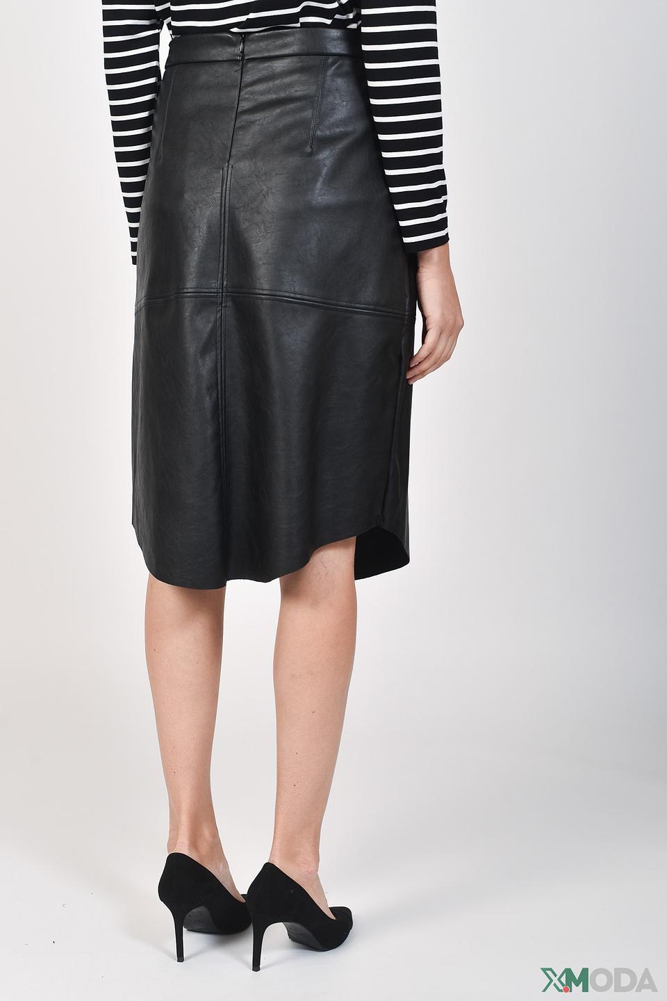Юбка Monari кожаная чёрная