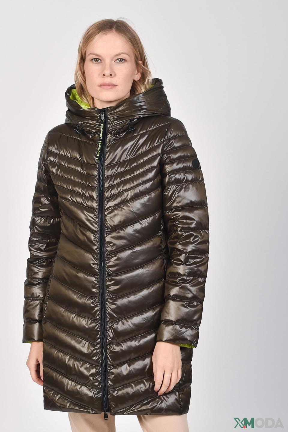 Пальто Beaumont стеганое оливковое