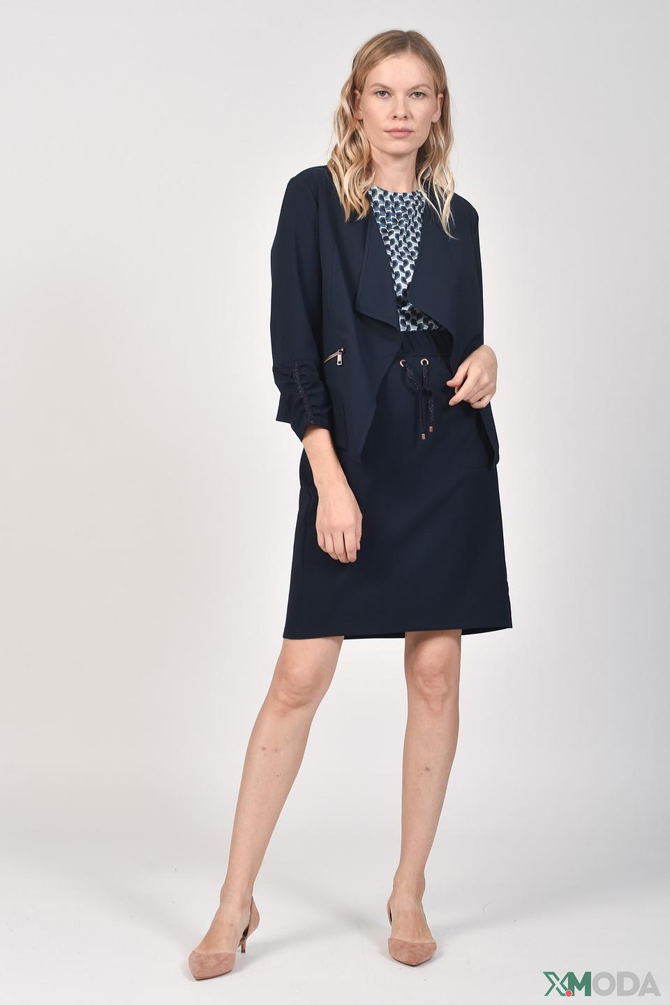 Жакет Betty Barclay приталенный темно-синий