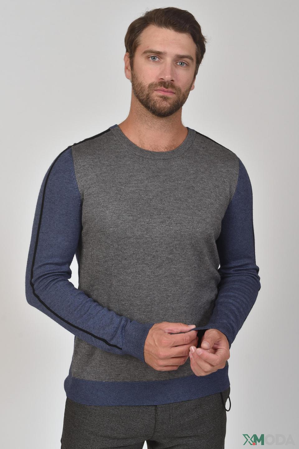 Джемпер Pezzo комбинированный синий