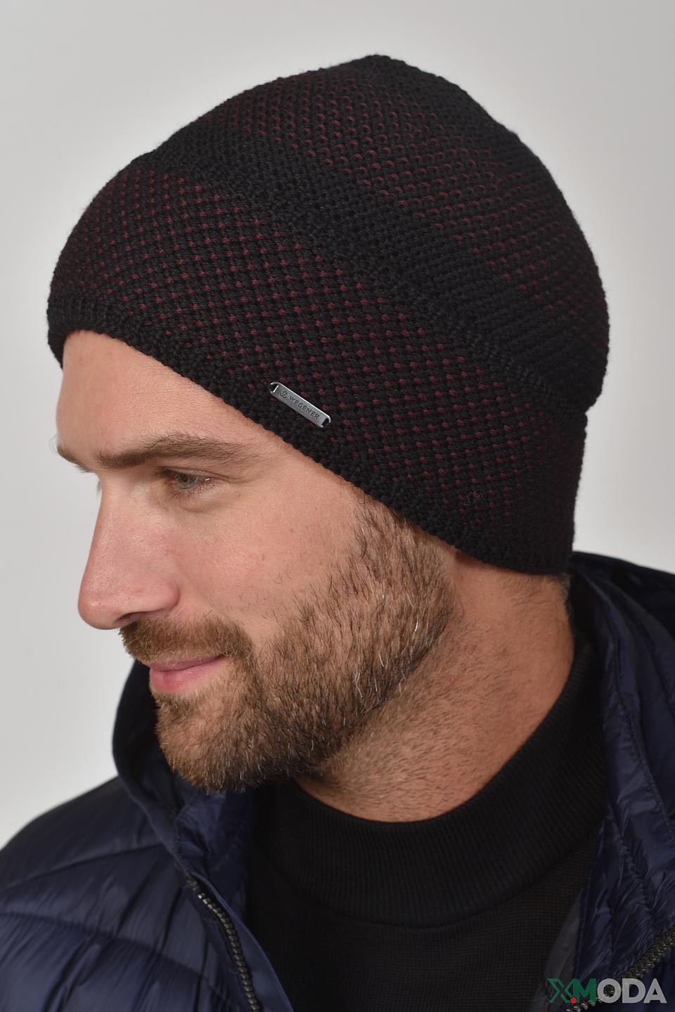 Шапка Wegener вязаная чёрно-красная