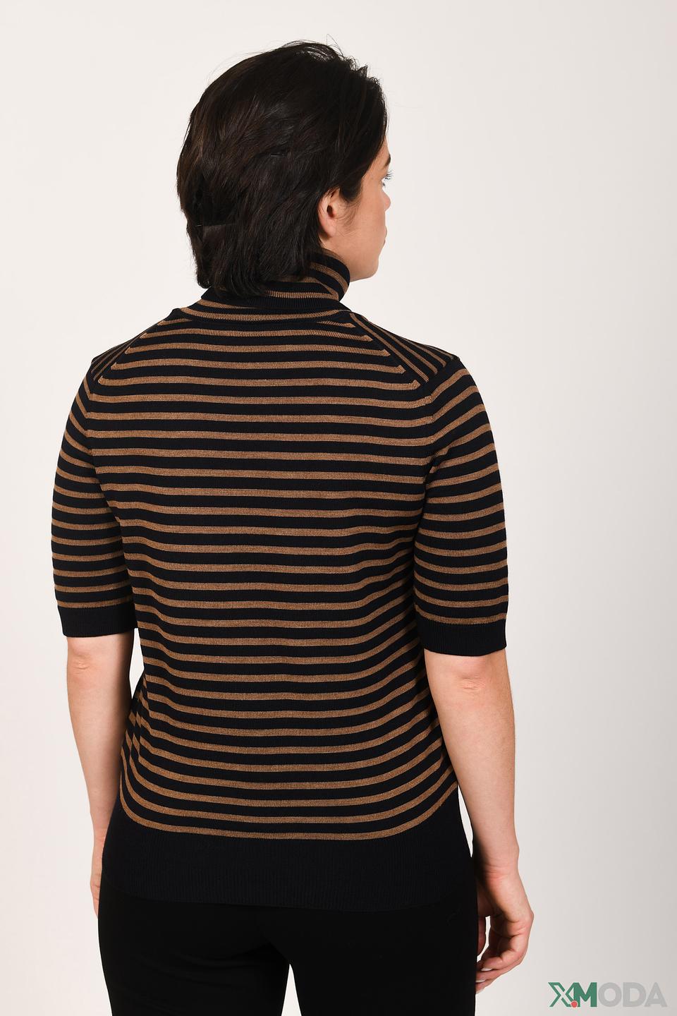 Водолазка Maerz в полоску коричневая