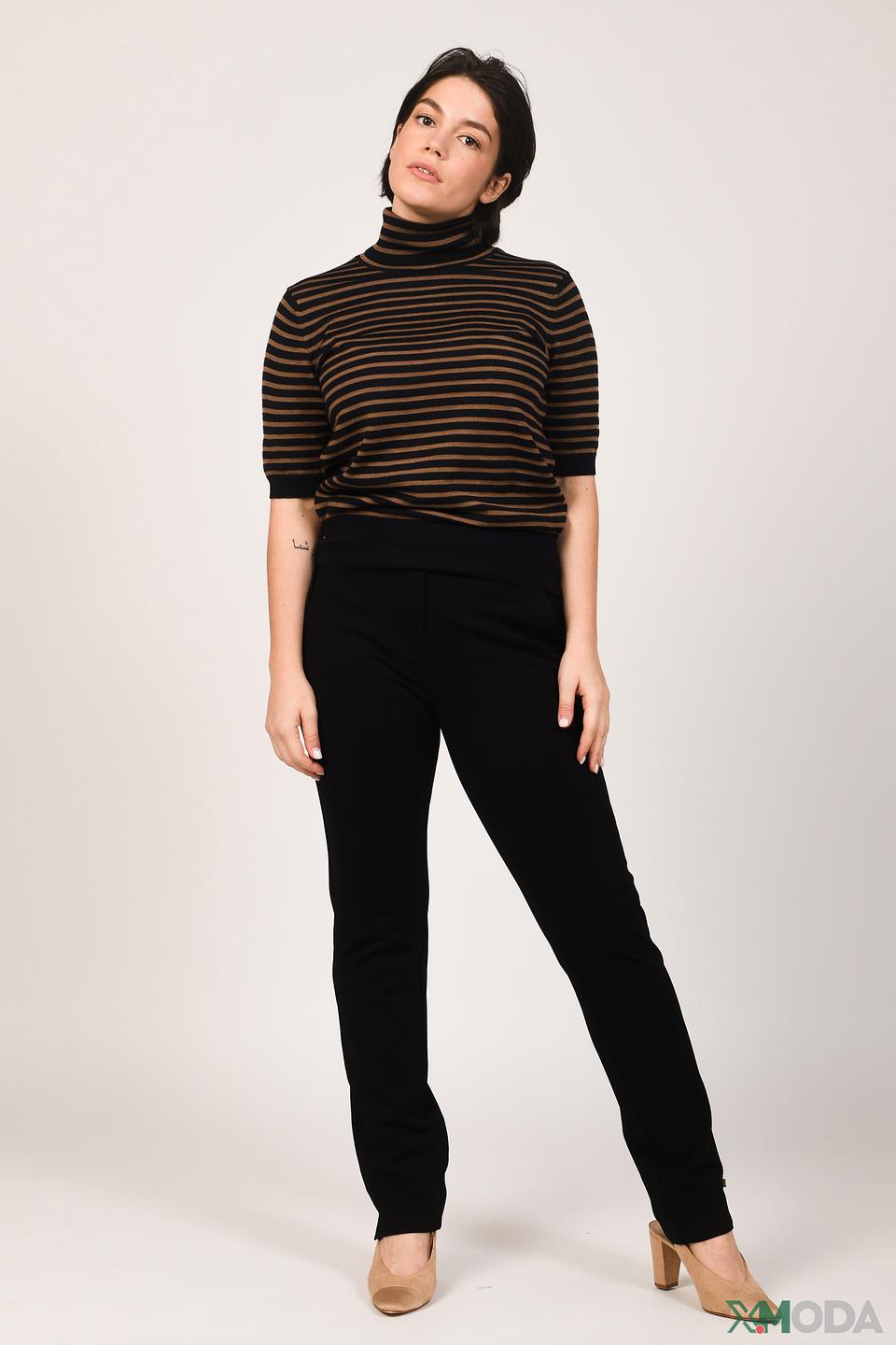 Водолазка Maerz в полоску коричневая